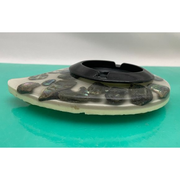 Vintage ashtray, lucite abalone ashtray, tear drop - Picture 4 of 10
